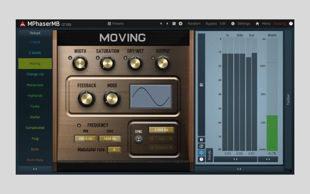MPhaserMB Gratis: Plugin Multibanda de MeldaProduction