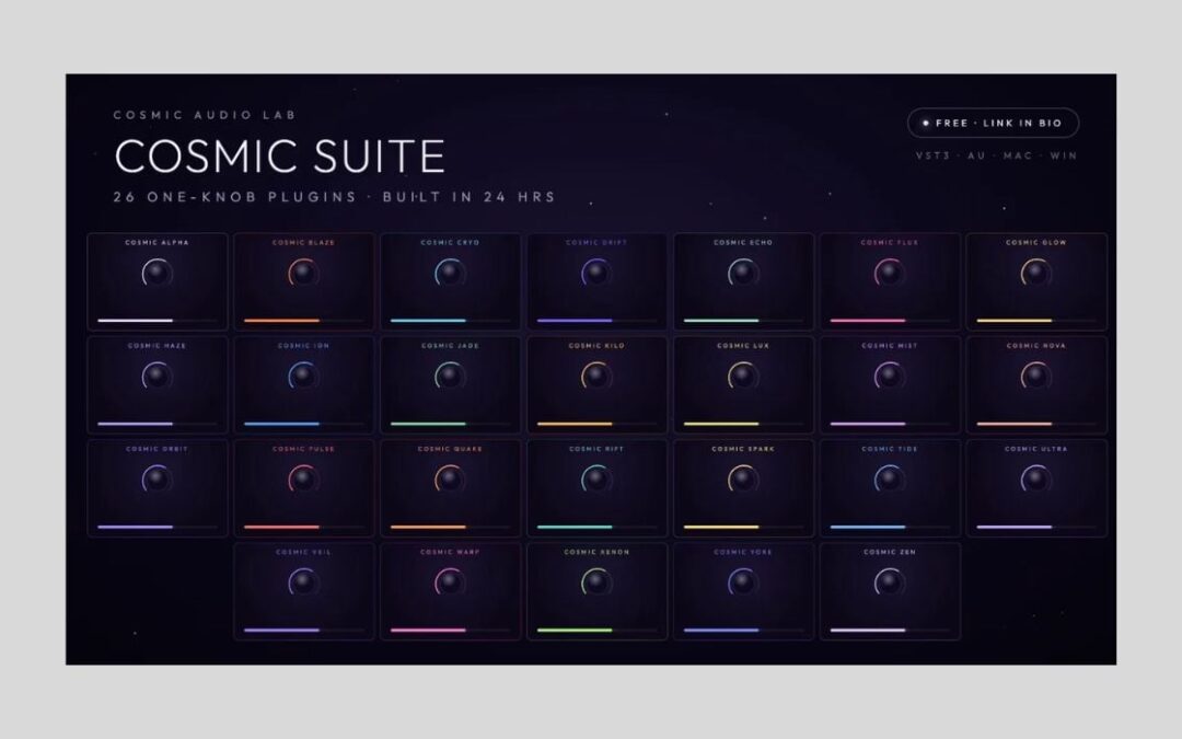 Cosmic Suite: ¡26 plugins gratuitos para producción musical!