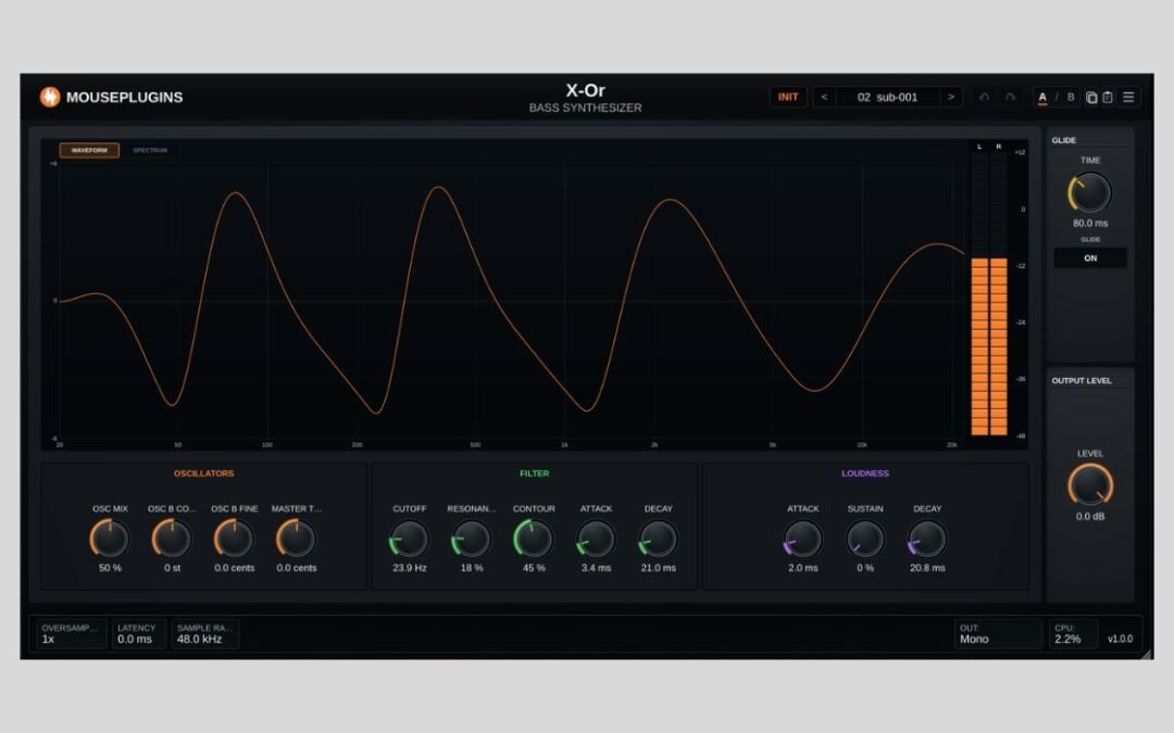 X-Or: Sintetizador de Bajo Mono Gratis para Todos