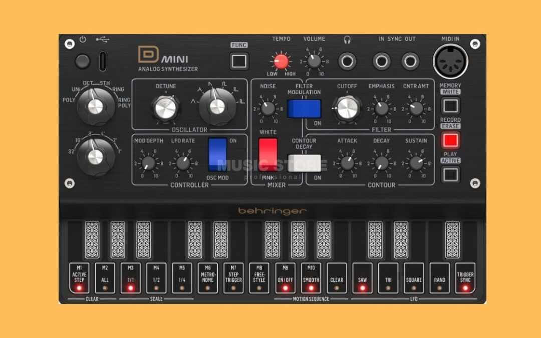 Plugin Gratis Behringer D Mini: Sintetizador Inspirado en Minimoog