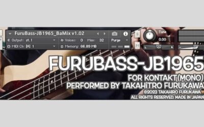 FuruBass-JB1965 Lite: ¡Plugin Gratis para Jazz Bass!