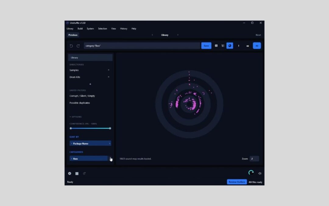 Calloga Unshuffle: Organizador de muestras musical GRATIS