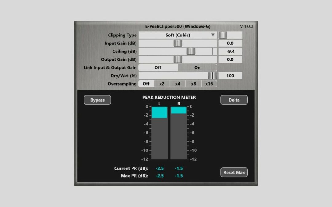 E-PeakClipper500: Clipper VST3 Gratis para Windows